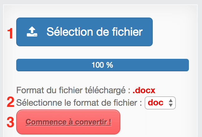 Comment convertir DOCX en DOC en ligne